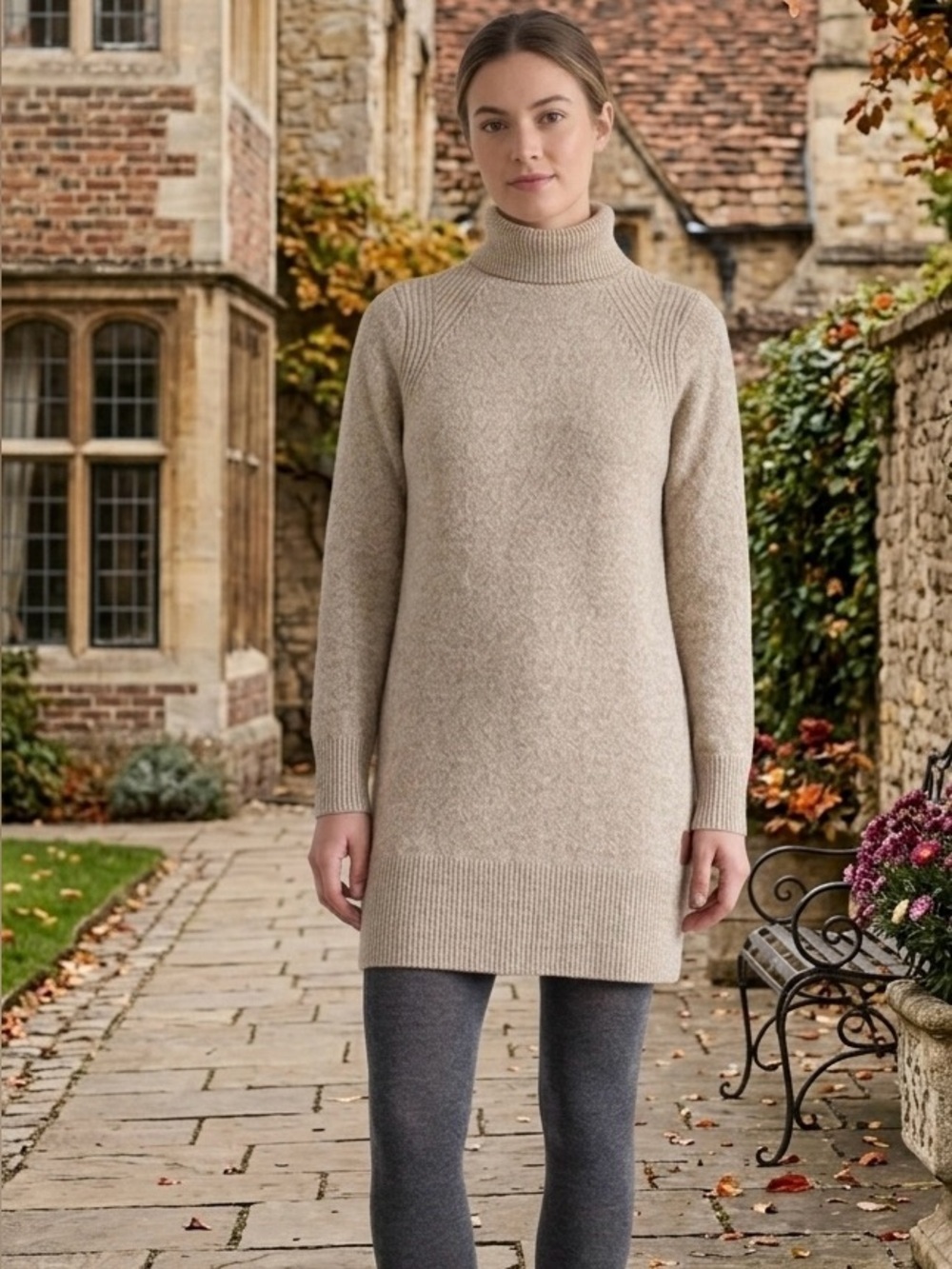 Roots Tunic Turtleneck Sweater